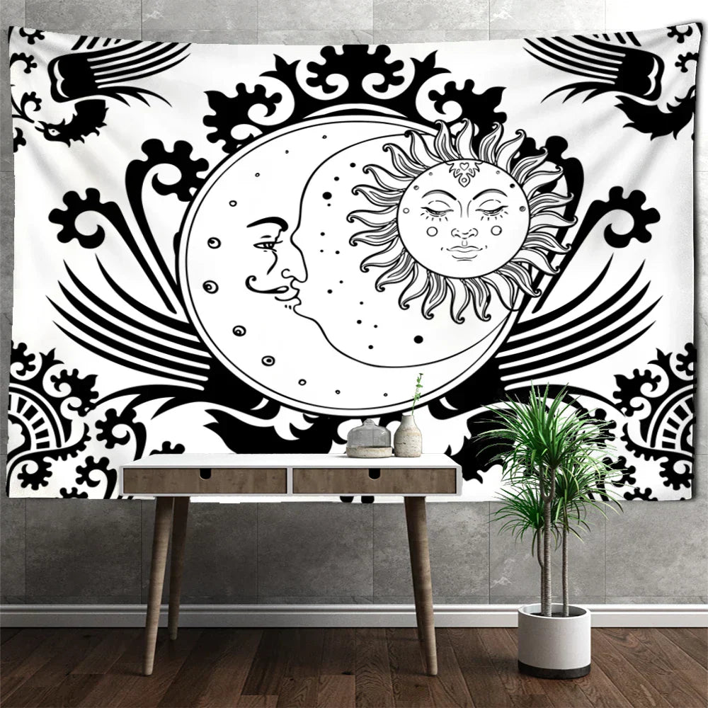 DecorBites™ Celestial Mandala Hippie Tapestry Wall Hanging Dorm Decor