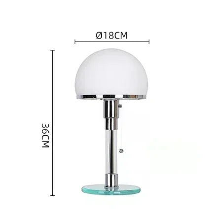 DecorBites™ Bauhaus Glass Ball Desk Lamp E27 Bulb