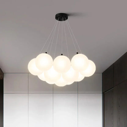 DecorBites™ Bubble Glass Ball Pendant Lights Chandelier for Living Room Bedroom Kitchen Kids G9 LED