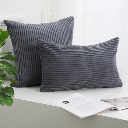 DecorBites™ Corduroy Striped Cushion Cover 30x50/40/45/50/55/60cm - Home Sofa Décor