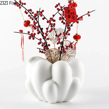 DecorBites™ Creative Petal Vase: Table Decor & Artificial Flowers Arrangement