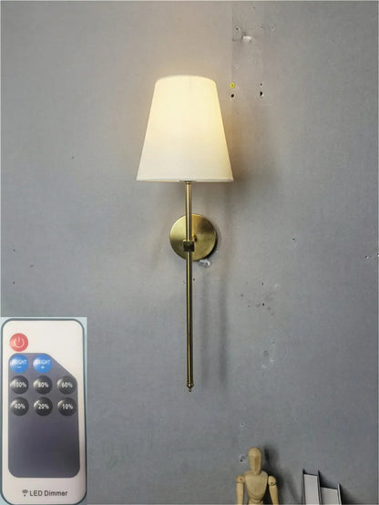 DecorBites™ LED Wall Sconce with USB Rechargeable Battery - Modern Bedroom and Bathroom Lighting