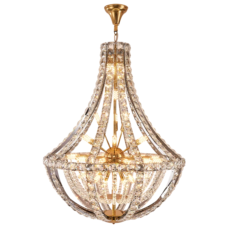 DecorBites™ Crystal Chandelier: Modern Luxury for Living, Dining, Bedroom