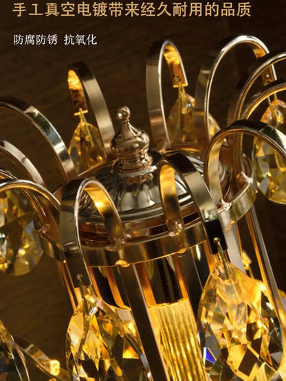 DecorBites™ Crystal Table Lamp: Nordic Luxury LED Touch Dimming, Modern Bedroom Bedside Lighting