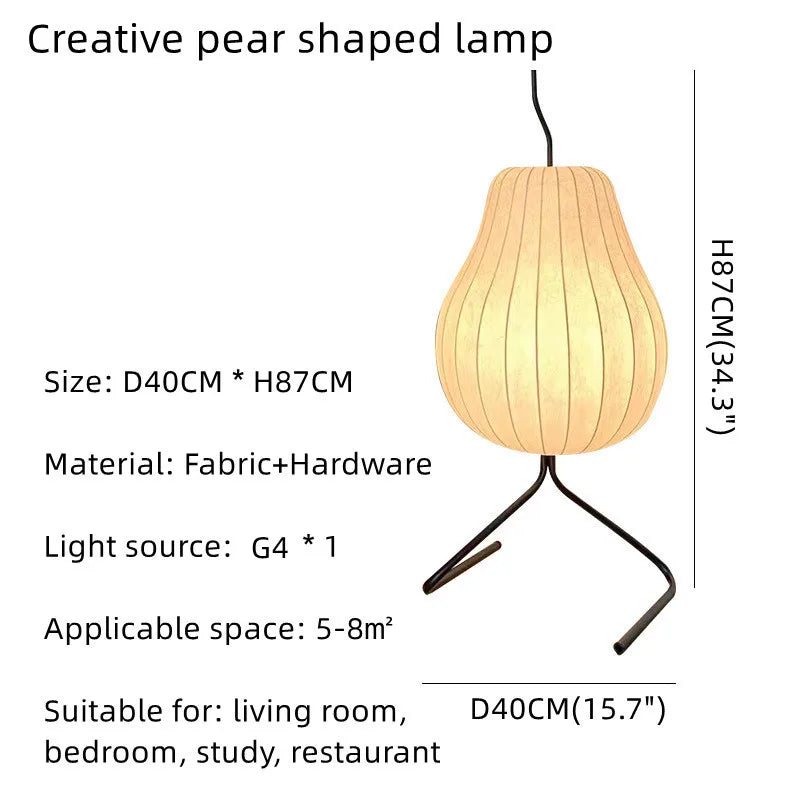 DecorBites™ LED Pear Floor Lamp for Home Decor & Lighting in Living Room, Bedroom, Dining & Study