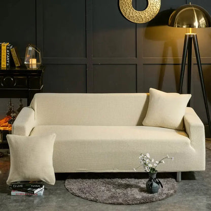 DecorBites™ 3D Quilted Sofa Cover: Soft Cozy Stretch Spandex Couch Slipcover