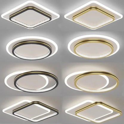 DecorBites™ Crystal Ceiling Lights: Modern Indoor Lighting with LED, Round/Square Luminaria