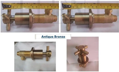 DecorBites™ Black Painting Water Control Valve for Bathtub Faucet Mixer Handle