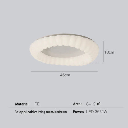 DecorBites™ Cloud LED Chandelier Modern Nordic Ceiling Lamp Ring Lighting