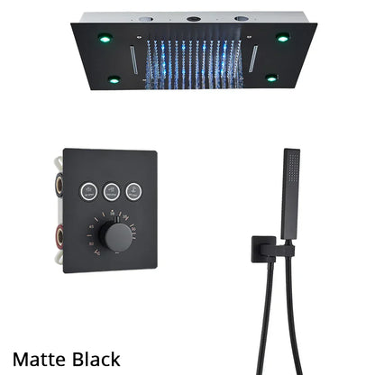 DecorBites™ 3-Way Shower System with Rainfall Waterfall Head and Bathtub Mixer Tap.