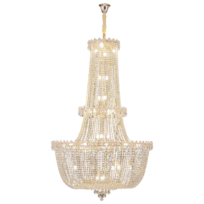 DecorBites™ Crystal Duplex Chandelier: New Light Luxury Modern Design for Living Room & Hall