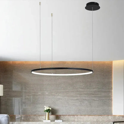 DecorBites™ Aluminum Rings LED Pendant Light in Living Room Bedroom Dining Room