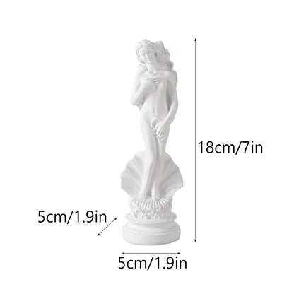 DecorBites™ 18cm Aphrodite Sculpture: Greek Goddess Statue for Home & Office Decor