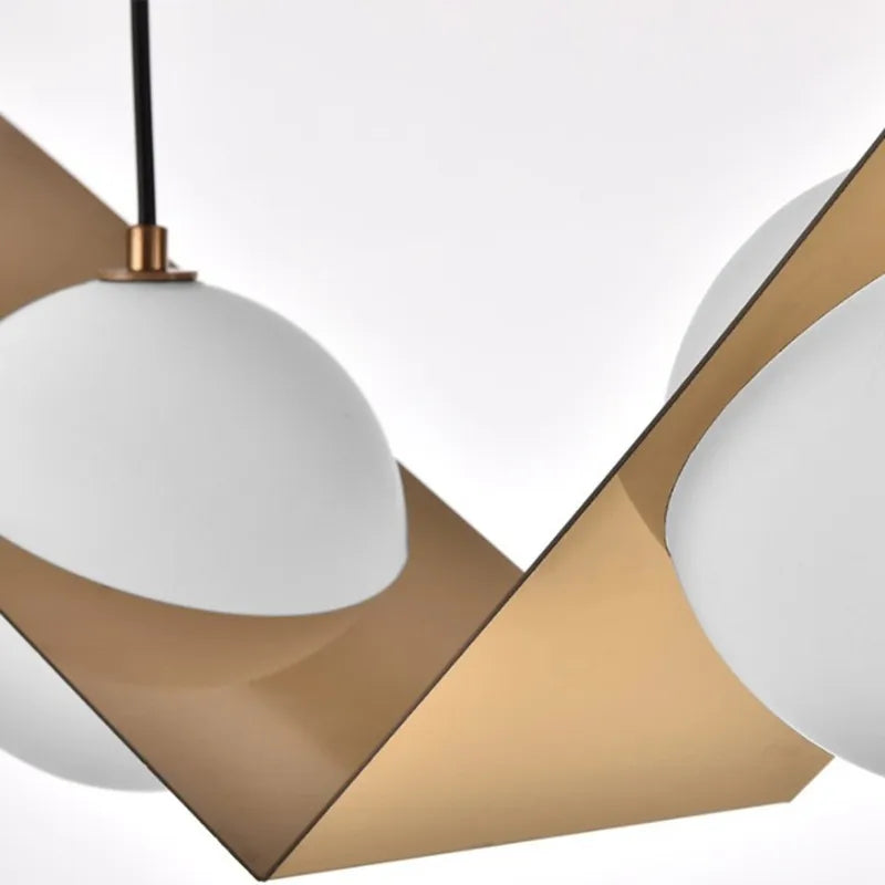 DecorBites™ Glass Ball Geometric Chandelier: Modern Nordic Kitchen Office Hanging Lamp