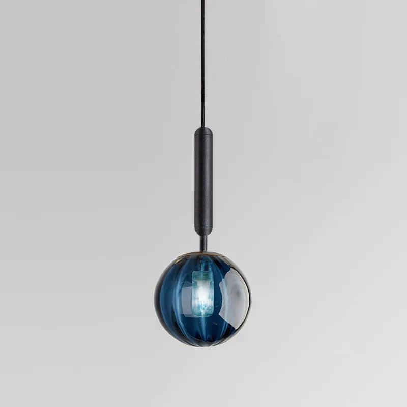 DecorBites™ Glass Ball Pendant Lamp LED Hanging Light for Minimalist Living Room