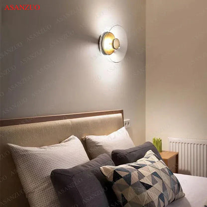 DecorBites™ Glass Bowl LED Wall Sconce for Modern Nordic Indoor Decor