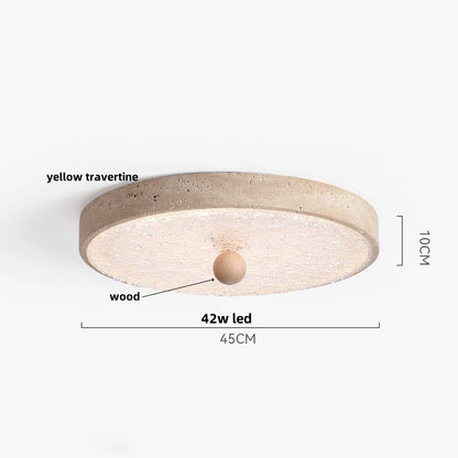 DecorBites™ LED Ceiling Light Fixture Yellow Stone White PE Shade Plafond Lamp