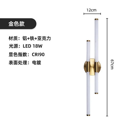 DecorBites™ LED Acrylic Wall Sconce for Modern Indoor Lighting in Living Room and Bathroom