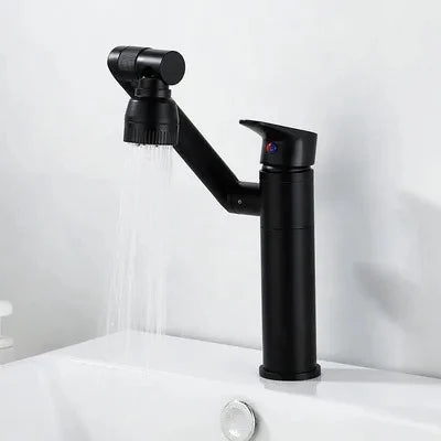 DecorBites™ Gold Multifunction Bathroom Sink Faucet Hot Cold Water Mixer Deck Mounted