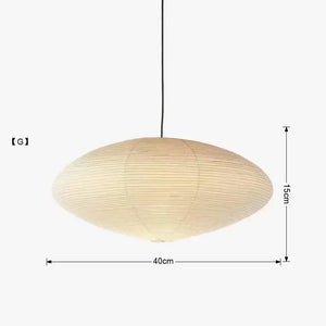 ™ Japanese Wabi Sabi Pendant Light LED E27 Noguchi Akari Rice Paper Ceiling Hanging