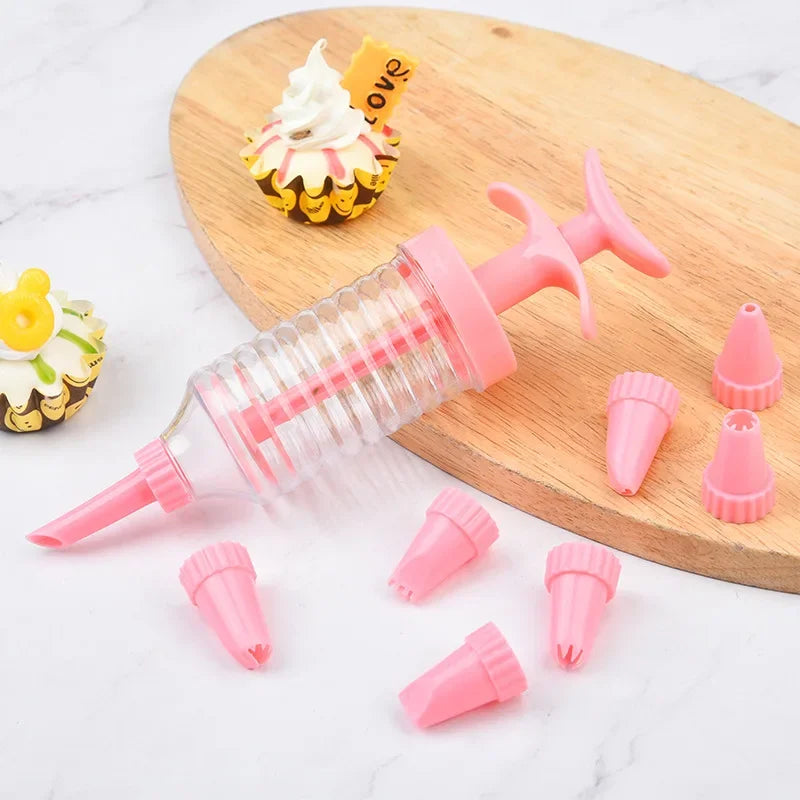 DecorBites™ Cookie Cream Cake Press Decorating Kit Butter Syringe Pastry Baking Tools