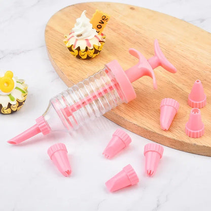 DecorBites™ Cookie Cream Cake Press Decorating Kit Butter Syringe Pastry Baking Tools
