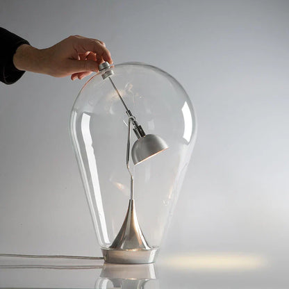 DecorBites™ Gravitational Chrome LED Table Lamp for Bedroom Study & Work