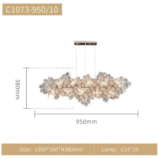 DecorBites™ LED Ceiling Chandelier Nordic Luxury Design for Living Dining Bedroom Lighting