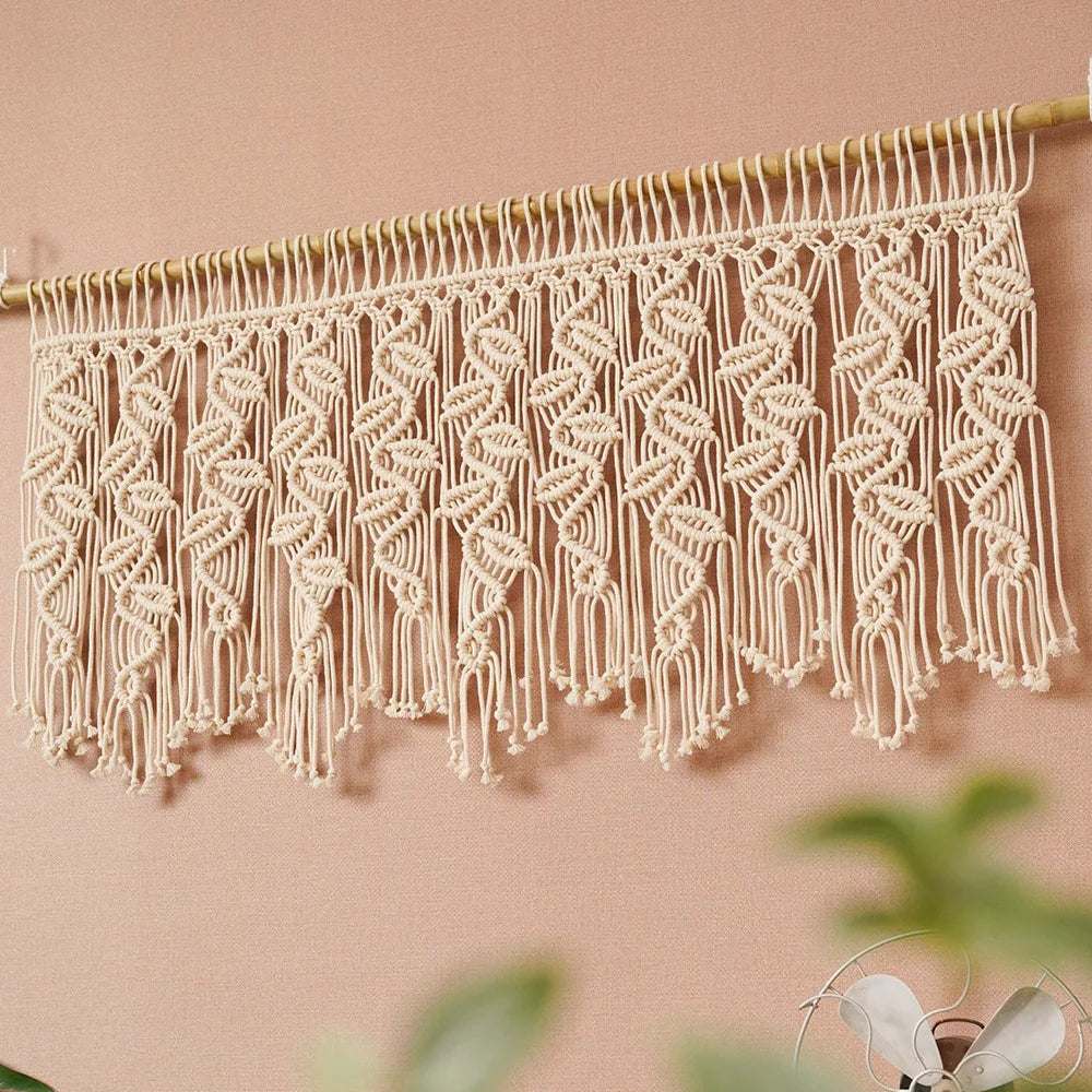 DecorBites™ Boho Macrame Tapestry Curtain for Stylish Home Decor