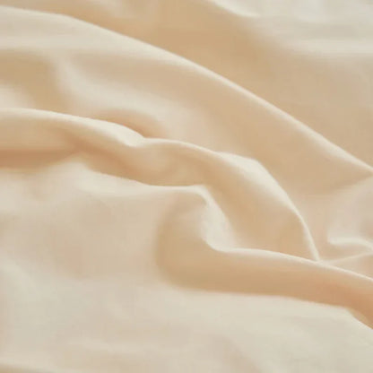 DecorBites™ Korean Lace Ruffles Queen Size Duvet Cover with Bow Detail - Romantic French Design