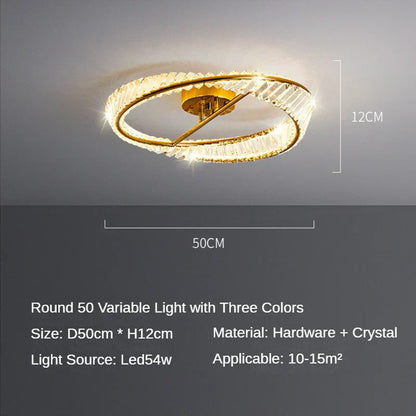 DecorBites™ Crystal LED Chandelier Lamps: Modern Luxury Ceiling Lights for Bedroom & Living Room