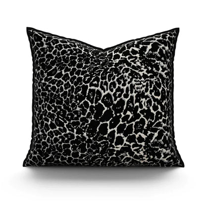 DecorBites™ Gold Zebra Pattern Jacquard Pillow Cover - Modern Luxury Decor