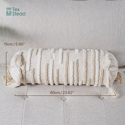 DecorBites™ Boho Tufted Tassel Lumbar Throw Pillow
