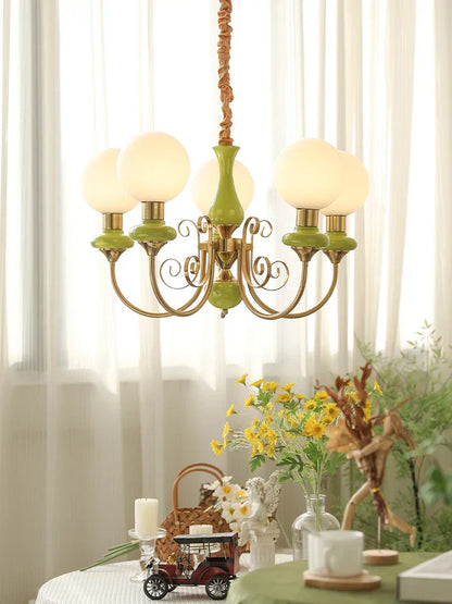 DecorBites™ Cream Style LED Chandelier for Bedroom, Living Room, Dining Room