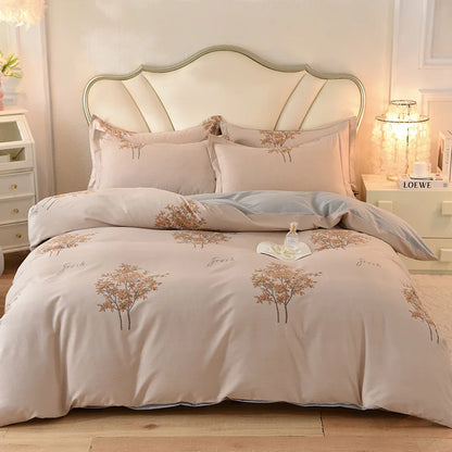 DecorBites™ Cotton Thickened Bedding Set - Single/Double Size, High Quality, Warm & Soft.