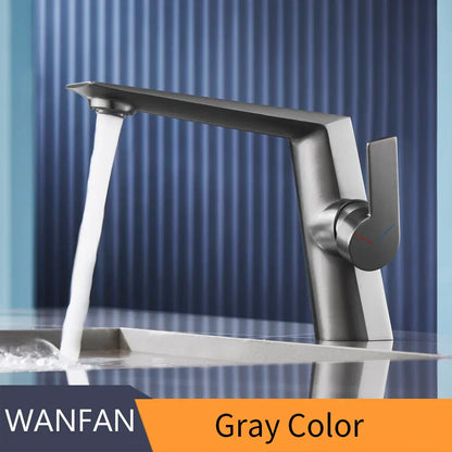 DecorBites™ Black Basin Faucet Single Handle Bathroom Sink Mixer Tap