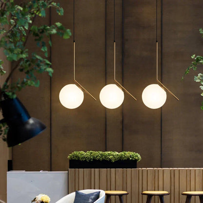 DecorBites™ Glass Ball Pendant Lights for Kitchen Dining Bedroom Decor