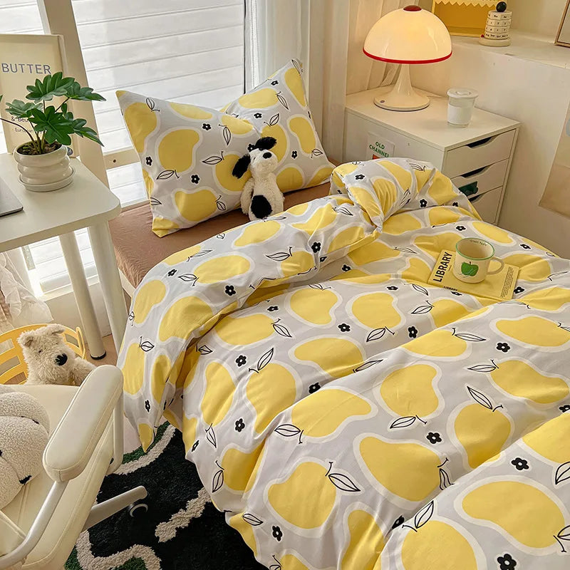 DecorBites™ Cartoon Style Cotton Printed Bedding Sets in Single/Double Size