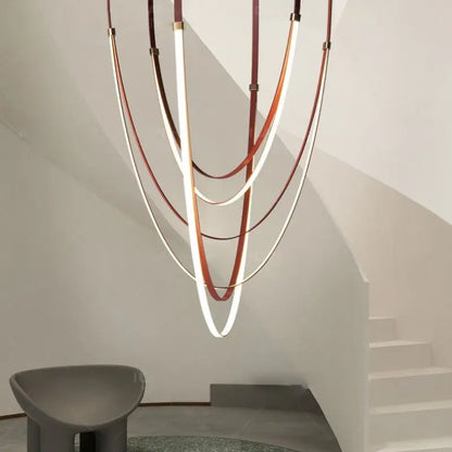 ™ LED Long Strip Chandelier for Modern Living Room and Villa