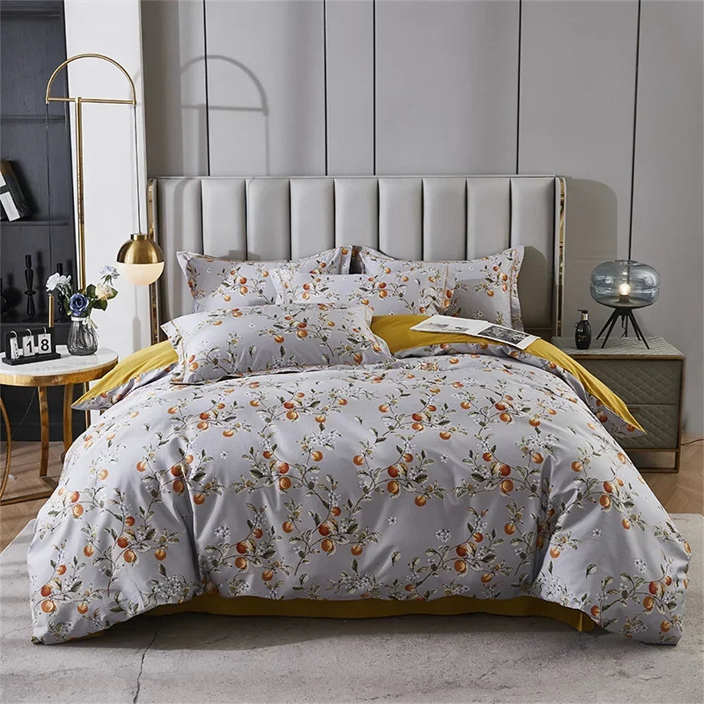 DecorBites™ 600TC Egyptian Cotton Queen King Bedding Set Duvet Cover Bed Linens