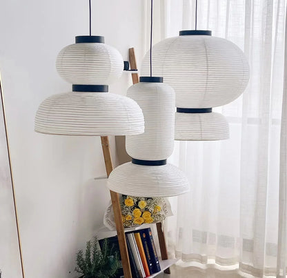 DecorBites™ Handmade White Paper Chandelier for Home and Restaurant