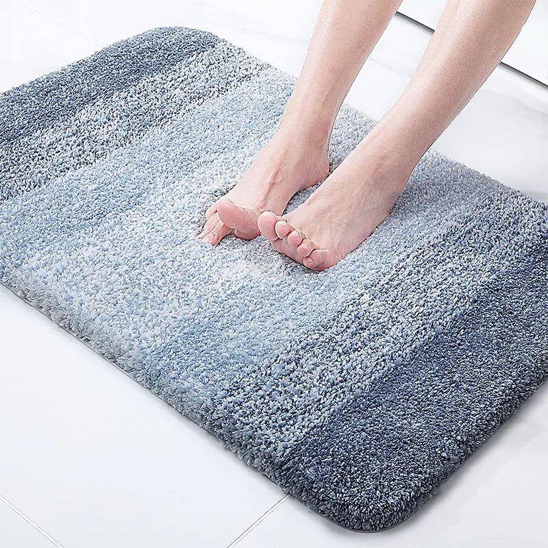 ™ Gradient Color Thick Bath Carpet: Super Absorbent, Anti-slip Bathroom Rugs