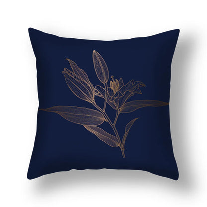DecorBites™ Ginkgo Leaves Print Sofa Pillowcase 45x45cm Modern Nordic Chair Cushion Cover