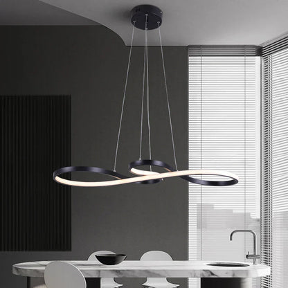 DecorBites™ Acrylic LED Chandelier Pendant Light Minimalist Ceiling Lamp for Modern Decor