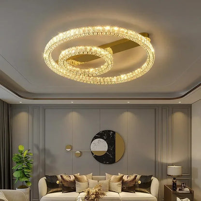 DecorBites™ Crystal Ceiling Chandelier LED Light Fixture for Home Decor