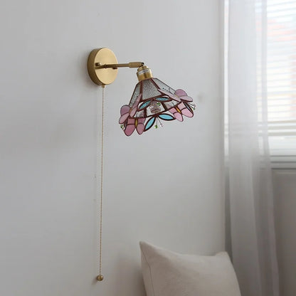 DecorBites™ Butterfly Glass Wall Light: Up Down Rotate LED Fixture for Bedroom Living Room