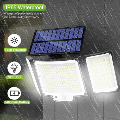 DecorBites™ 348 LED Solar Super Bright Motion Sensor Light with 3 Modes