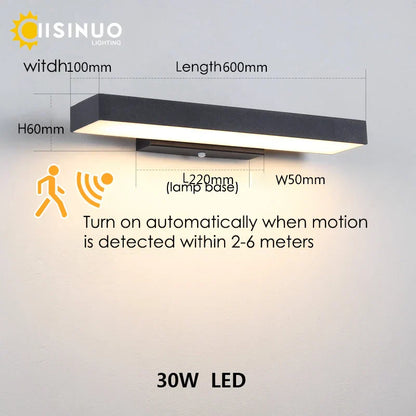 DecorBites™ Dusk Dawn Motion Sensor Outdoor Wall Light Modern Sconces for House Garage Balcony