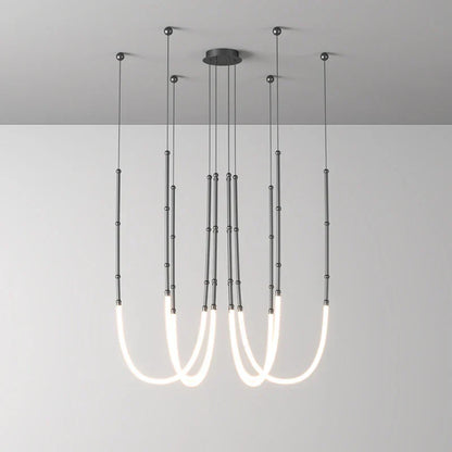 DecorBites™ Art Deco Gold Black LED Designer Pendant Light for Dinning Room