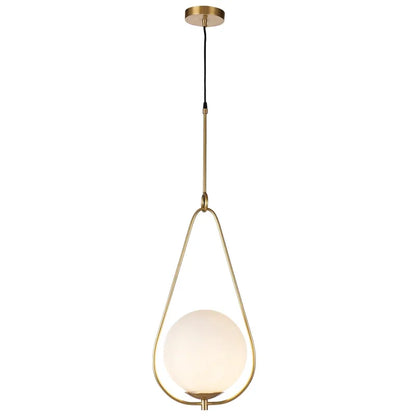 DecorBites™ Glass Ball Pendant Light Fixture Iron Luminaire Chandelier